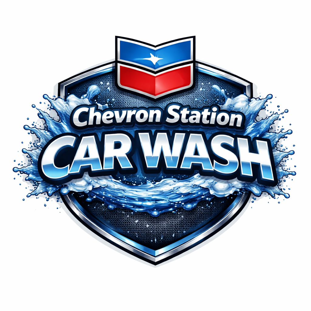Chevron Station Car Wash logo